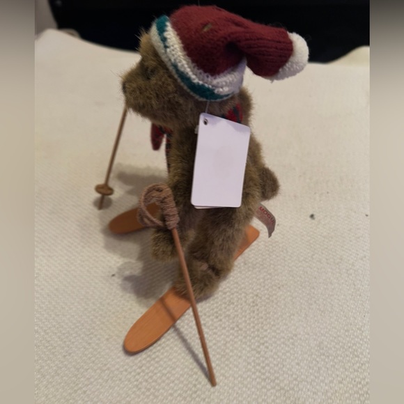 Russ Teddy Bear Alpine Lodge Brown Mogul On Skis Plush Fully Jointed Tags - Picture 3 of 8